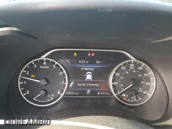 2019 Nissan Maxima SV with VIN 1N4AA6AV3KC382286, listed as a Copart auction lot 51043675 with 94,096 mi miles and Salvage Title. Bid and sale history available at DreamBid. Image 9.