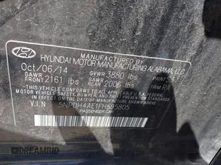 2015 Hyundai Elantra SE z VIN 5NPDH4AE1FH595805, wystawiony jako IAAI lot #42509562 z przebiegiem 115 460 mil mil oraz . Historia ofert i sprzedaży dostępna na DreamBid. Obrazek 9.