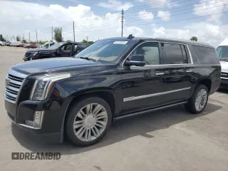 2015 Cadillac Escalade ESV Platinum with VIN 1GYS4UKJ2FR680508, listed as a Copart auction lot 66163835 with 211,613 mi miles and Clean title. Bid and sale history available at DreamBid. Image 1.