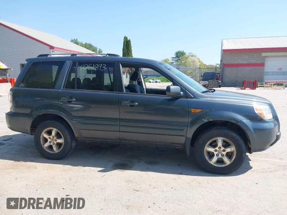 2006 Honda Pilot EX with VIN 2HKYF18466H508824, listed as a IAAI auction lot 42251893 with 287,789 mi miles and . Bid and sale history available at DreamBid. Image 14.