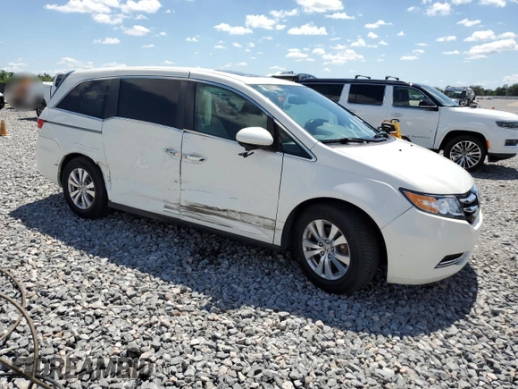 2014 Honda Odyssey EX-L with VIN 5FNRL5H63EB101062, listed as a Copart auction lot 56656825 with 183,871 mi miles and Salvage title. Bid and sale history available at DreamBid. Image 4.