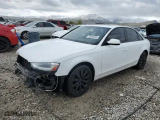 2014 Audi A4 Premium with VIN WAUBFAFL5EN029502, listed as a Copart auction lot 53339755 with 120,864 mi miles and Salvage Title. Bid and sale history available at carsss.com. Image 1.