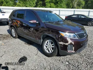 2015 Kia Sorento LX with VIN 5XYKT3A6XFG640952, listed as a Copart auction lot 53365165 with 126,266 mi miles and Salvage Title. Bid and sale history available at carsss.com. Image 4.