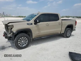 2023 GMC Sierra 1500 AT4 with VIN 1GTUUEE87PZ141381, listed as a Copart auction lot 53506375 with 26,992 mi miles and Salvage title. Bid and sale history available at DreamBid. Image 1.