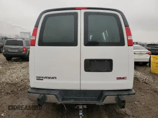 2022 GMC Savana Cargo Van with VIN 1GTW7AFP8N1147653, listed as a Copart auction lot 49812315 with 23,887 mi miles and Salvage Title. Bid and sale history available at carsss.com. Image 6.