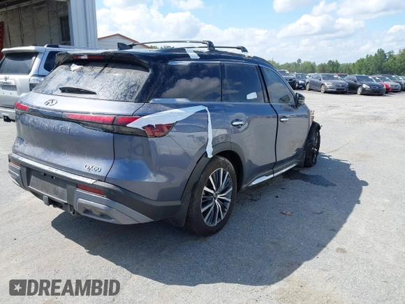 2023 Infiniti QX60 Autograph with VIN 5N1DL1HU4PC372788, listed as a IAAI auction lot 38787893 with Not provided miles and . Bid and sale history available at DreamBid. Image 4.