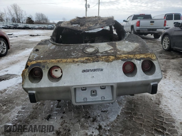 1978 Chevrolet Corvette z VIN 1Z87L8S408161, wystawiony jako Copart lot #42290205 z przebiegiem Nie podano mil oraz Czysty tytuł • Clean title. Historia ofert i sprzedaży dostępna na DreamBid. Obrazek 6.