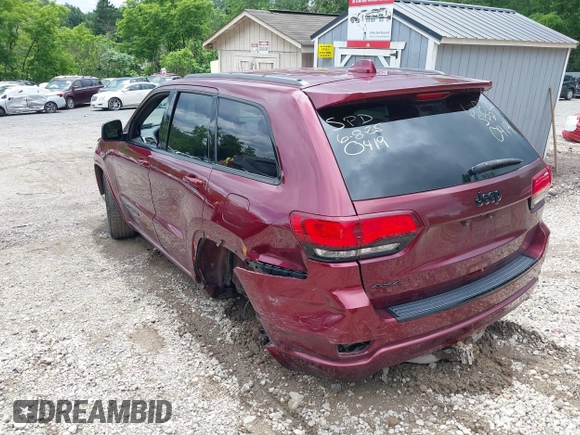 2017 Jeep Grand Cherokee Altitude with VIN 1C4RJFAG0HC700419, listed as a IAAI auction lot 42553449 with 143,872 mi miles and . Bid and sale history available at DreamBid. Image 3.
