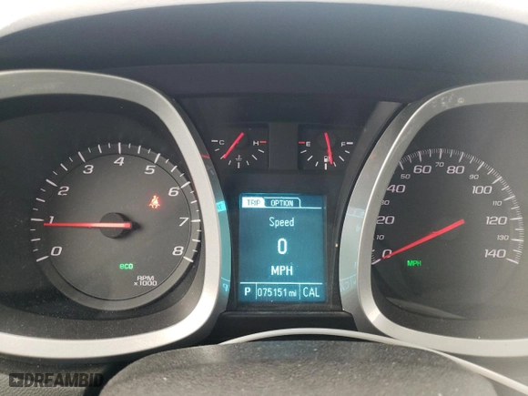 2016 Chevrolet Equinox LT with VIN 2GNALCEK2G1167800, listed as a Copart auction lot 50938945 with 75,151 mi miles and Salvage Title. Bid and sale history available at carsss.com. Image 9.