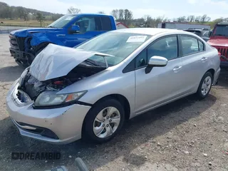 2014 Honda Civic Sedan LX with VIN 19XFB2F50EE039186, listed as a IAAI auction lot 41822494 with 116,499 mi miles. Bid and sale history available at carsss.com. Image 18.