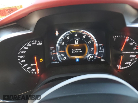 2019 Chevrolet Corvette Grand Sport 2LT with VIN 1G1YY3D73K5114173, listed as a Copart auction lot 77837054 with 39,303 mi miles and Salvage Title. Bid and sale history available at carsss.com. Image 9.