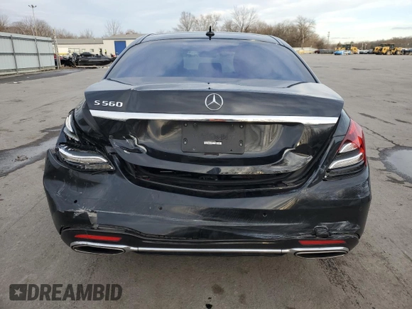 2018 Mercedes-Benz S 560 with VIN WDDUG8DB3JA407853, listed as a Copart auction lot 85775714 with 68,968 mi miles and Salvage Title. Bid and sale history available at carsss.com. Image 6.