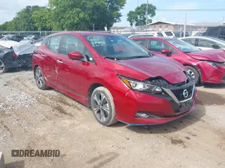 2022 Nissan LEAF SV Plus with VIN 1N4BZ1CV0NC550614, listed as a IAAI auction lot 42730366 with 23,416 mi miles and . Bid and sale history available at DreamBid. Image 1.