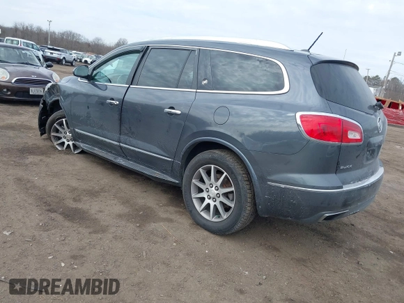 2014 Buick Enclave Leather with VIN 5GAKVBKD2EJ233953, listed as a IAAI auction lot 41658900 with 63,728 mi miles and . Bid and sale history available at DreamBid. Image 3.
