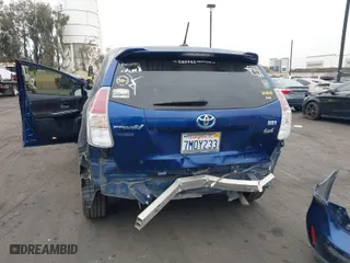 2015 Toyota Prius v Two with VIN JTDZN3EU7FJ029780, listed as a IAAI auction lot 41837874 with 166,977 mi miles. Bid and sale history available at carsss.com. Image 6.