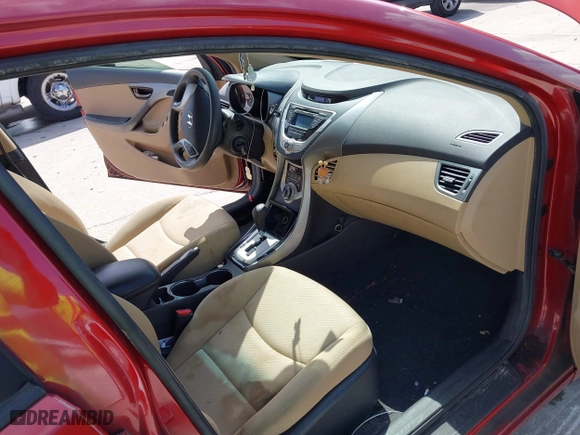 2012 Hyundai Elantra GLS with VIN KMHDH4AE8CU466814, listed as a IAAI auction lot 41933252 with 134,640 mi miles. Bid and sale history available at carsss.com. Image 5.