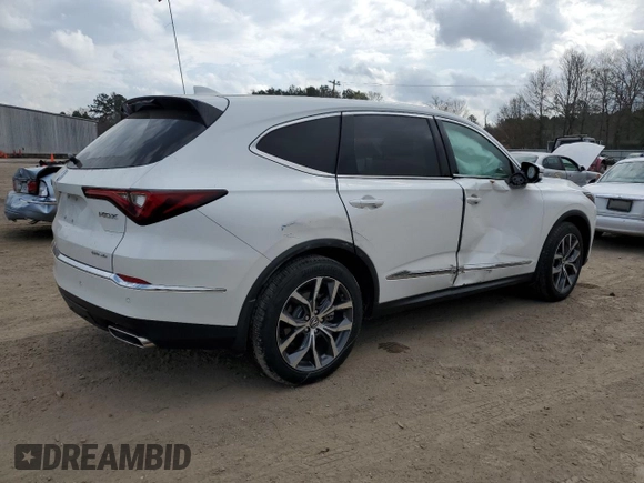 2022 Acura MDX w/Technology Package with VIN 5J8YE1H43NL026066, listed as a Copart auction lot 44400765 with 31,392 mi miles and Salvage Title. Bid and sale history available at carsss.com. Image 3.
