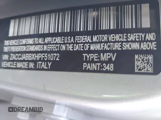 2017 Jeep Renegade Altitude with VIN ZACCJABBXHPF51072, listed as a IAAI auction lot 41877083 with 88,246 mi miles and . Bid and sale history available at DreamBid. Image 9.