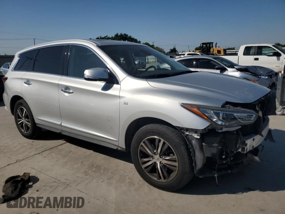 2019 Infiniti QX60 Pure with VIN 5N1DL0MM7KC553229, listed as a Copart auction lot 53257755 with 79,982 mi miles and Salvage title. Bid and sale history available at DreamBid. Image 4.