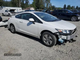 2013 Honda Civic LX with VIN 2HGFG3B58DH531854, listed as a Copart auction lot 55181935 with 103,354 mi miles and Salvage Title. Bid and sale history available at DreamBid. Image 4.