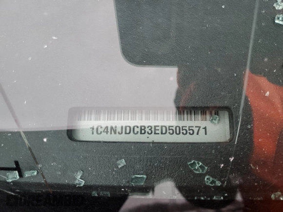 2014 Jeep Compass Limited with VIN 1C4NJDCB3ED505571, listed as a Copart auction lot 87296964 with Not Provided miles and Clean Title. Bid and sale history available at carsss.com. Image 15.