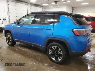 2018 Jeep Compass Trailhawk z VIN 3C4NJDDBXJT342632, wystawiony jako Copart lot #57302595 z przebiegiem 84 160 mil mil oraz Czysty tytuł • Clean title. Historia ofert i sprzedaży dostępna na DreamBid. Obrazek 2.