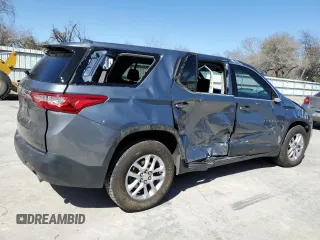 2021 Chevrolet Traverse LS with VIN 1GNERFKW0MJ212971, listed as a Copart auction lot 46793925 with 63,238 mi miles and Salvage Title. Bid and sale history available at carsss.com. Image 3.