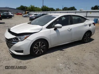 2023 Nissan Versa SV with VIN 3N1CN8EV8PL824457, listed as a Copart auction lot 62255715 with 116,844 mi miles and Salvage title. Bid and sale history available at DreamBid. Image 1.