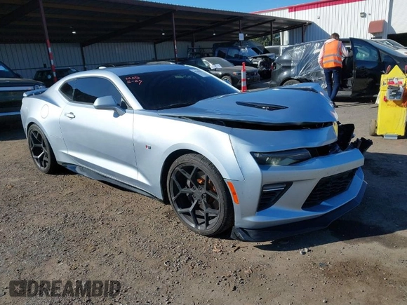 2018 Chevrolet Camaro 2SS with VIN 1G1FH1R79J0141183, listed as a IAAI auction lot 41646172 with 55,818 mi miles and . Bid and sale history available at DreamBid. Image 1.