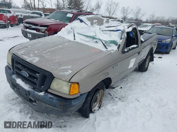 2004 Ford Ranger XL Fleet with VIN 1FTYR10E54PA75574, listed as a IAAI auction lot 41628155 with 94,592 mi miles. Bid and sale history available at carsss.com. Image 6.