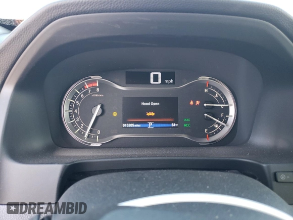 2023 Honda Ridgeline RTL with VIN 5FPYK3F52PB023574, listed as a Copart auction lot 44419565 with 15,205 mi miles and Salvage title. Bid and sale history available at DreamBid. Image 9.