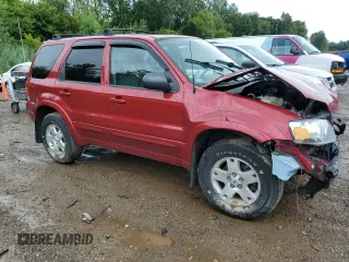2007 Ford Escape Limited with VIN 1FMYU94137KB27088, listed as a Copart auction lot 64566404 with 0 mi miles and Non Repairable. Bid and sale history available at carsss.com. Image 4.