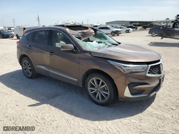 2019 Acura RDX w/Technology Pkg with VIN 5J8TC1H57KL013096, listed as a Copart auction lot 49139395 with 90,480 mi miles and Salvage Title. Bid and sale history available at carsss.com. Image 4.