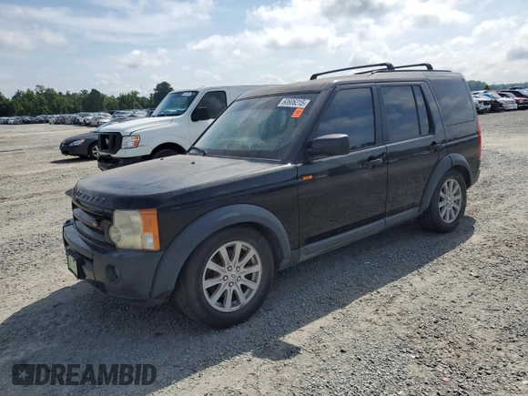 2008 Land Rover LR3 SE with VIN SALAE25468A445130, listed as a Copart auction lot 60606215 with 186,110 mi miles and Clean title. Bid and sale history available at DreamBid. Image 1.