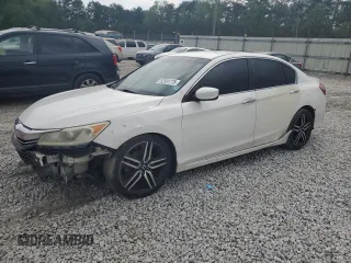 2016 Honda Accord Sport с VIN 1HGCR2F5XGA097327, выставлен на аукционе Copart как лот 52591775 с пробегом 172 781 миль миль и Списание • Salvage title. История ставок и продаж доступна на DreamBid. Изображение 1.