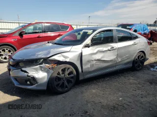 2020 Honda Civic Sedan Sport with VIN 2HGFC2F81LH517786, listed as a Copart auction lot 50638995 with 83,761 mi miles and Salvage Title. Bid and sale history available at carsss.com. Image 1.
