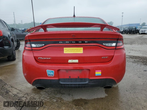 2013 Dodge Dart GT с VIN 1C3CDFCB5DD326512, выставлен на аукционе Copart как лот 59812415 с пробегом 180 295 миль миль и Чистый • Clean title. История ставок и продаж доступна на DreamBid. Изображение 6.