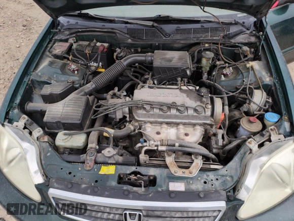 2000 Honda Civic LX with VIN 2HGEJ6676YH512977, listed as a Copart auction lot 50985455 with 242,759 mi miles and Salvage Title. Bid and sale history available at DreamBid. Image 11.
