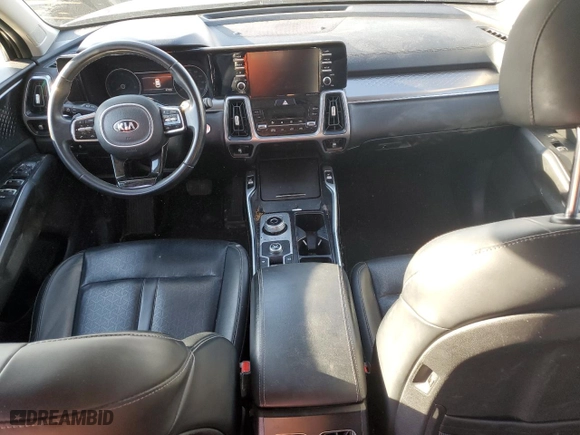 2021 Kia Sorento Hybrid S with VIN KNDRG4LG4M5055112, listed as a Copart auction lot 43263415 with 91,738 mi miles and Salvage Title. Bid and sale history available at carsss.com. Image 8.