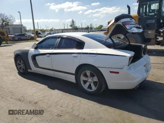 2013 Dodge Charger SE with VIN 2C3CDXBG8DH677551, listed as a Copart auction lot 53260735 with 124,248 mi miles and Salvage Title. Bid and sale history available at DreamBid. Image 2.