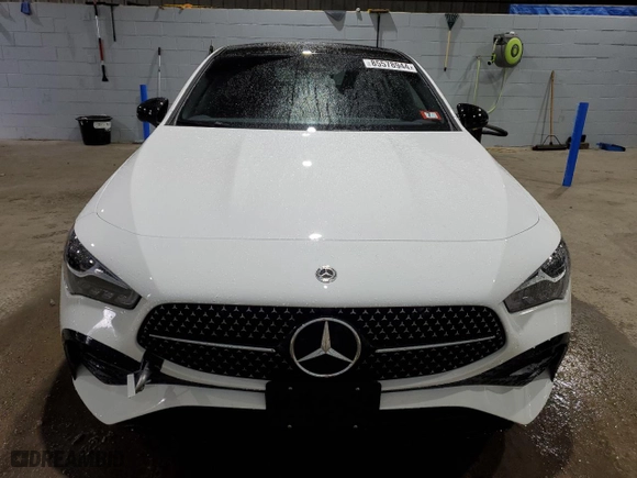 2025 Mercedes-Benz CLA with VIN W1K5J4HB0SN494971, listed as a Copart auction lot 85578944 with 561 mi miles and Salvage Title. Bid and sale history available at carsss.com. Image 5.