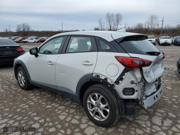 2018 Mazda CX-3 Sport with VIN JM1DKFB74J0318410, listed as a Copart auction lot 83656364 with 87,853 mi miles and Salvage Title. Bid and sale history available at carsss.com. Image 2.