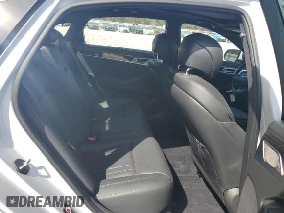 2019 Genesis G80 3.8L with VIN KMHGN4JE5KU290938, listed as a Copart auction lot 49479885 with 35,370 mi miles and Salvage Title. Bid and sale history available at carsss.com. Image 10.