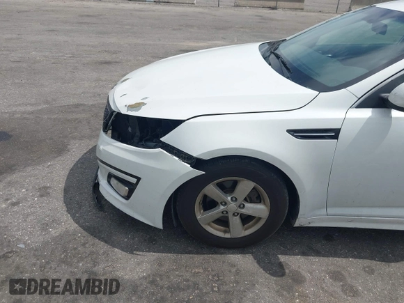 2015 Kia Optima LX with VIN 5XXGM4A71FG504439, listed as a IAAI auction lot 42470149 with 142,076 mi miles and . Bid and sale history available at DreamBid. Image 13.