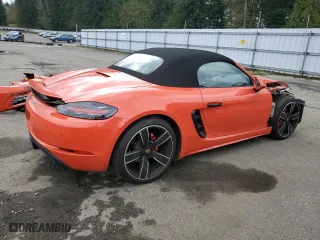 2022 Porsche 718 Boxster S with VIN WP0CB2A85NS221192, listed as a Copart auction lot 51336975 with 10,726 mi miles and Salvage Title. Bid and sale history available at carsss.com. Image 3.
