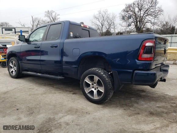 2019 Ram 1500 Rebel with VIN 1C6SRFET5KN870103, listed as a Copart auction lot 43571475 with 48,153 mi miles and Salvage Title. Bid and sale history available at carsss.com. Image 2.