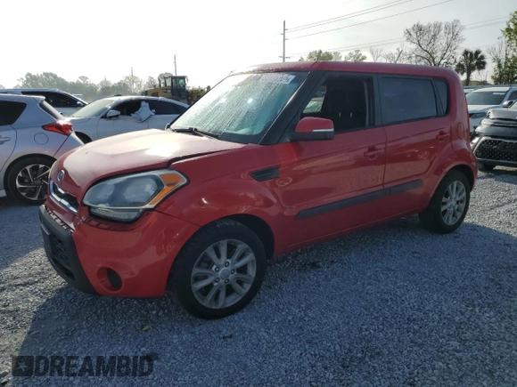 2012 Kia Soul + with VIN KNDJT2A66C7365918, listed as a Copart auction lot 50715205 with 108,890 mi miles and Salvage Title. Bid and sale history available at carsss.com. Image 1.