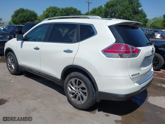 2015 Nissan Rogue SL with VIN 5N1AT2MV9FC886089, listed as a IAAI auction lot 41974712 with 33,946 mi miles. Bid and sale history available at carsss.com. Image 3.