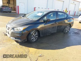 2021 Nissan Versa SV with VIN 3N1CN8EV7ML853525, listed as a IAAI auction lot 41664138 with 67,707 mi miles. Bid and sale history available at carsss.com. Image 2.