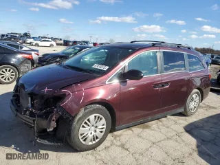 2014 Honda Odyssey LX with VIN 5FNRL5H26EB043624, listed as a Copart auction lot 47410315 with 185,302 mi miles and Salvage Title. Bid and sale history available at carsss.com. Image 1.